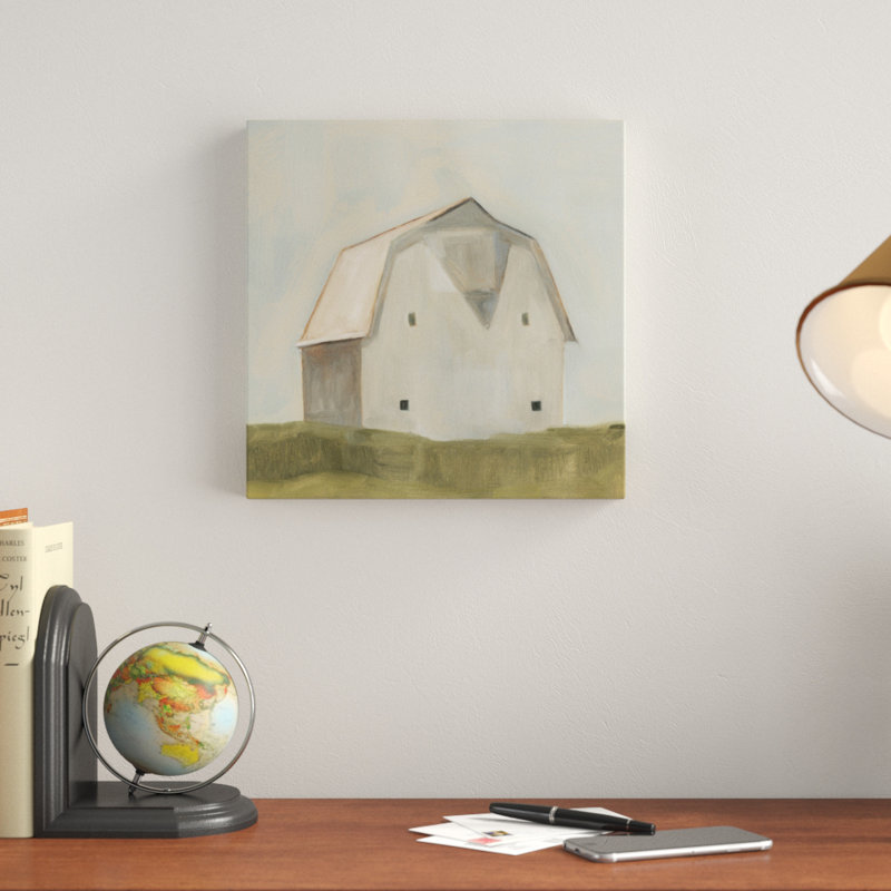 Serene Barn II by Emma Scarvey - Wrapped Canvas Painting, 30cm H x 30cm W