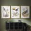 «Glowing Garden at Dusk I» - Toile tendue avec châssis sur mesure - 3 pièces-50580743-50580742