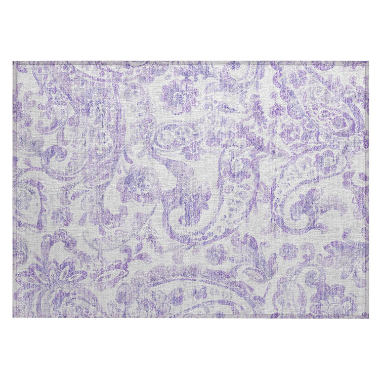 Solveigh Washable Paisley Indoor / Outdoor Rug