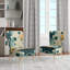 Colourful Mid Century Minimalist Oasis I - Upholstered Minimalist Side Chair, Clean Minimalist Accent Chair