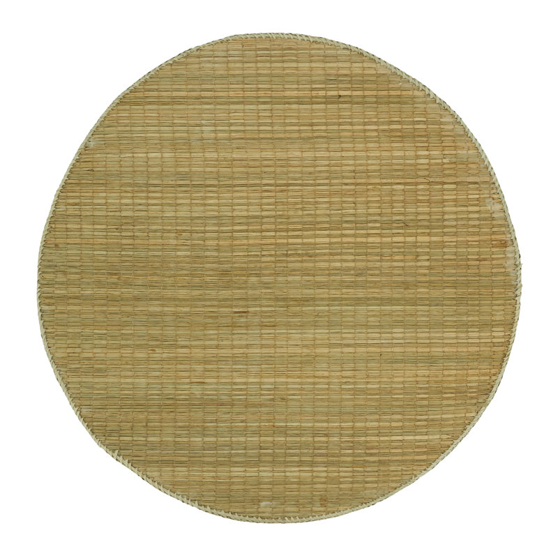 Multicolor Round Pandanus and Sea Grass Placemats, Set of 4