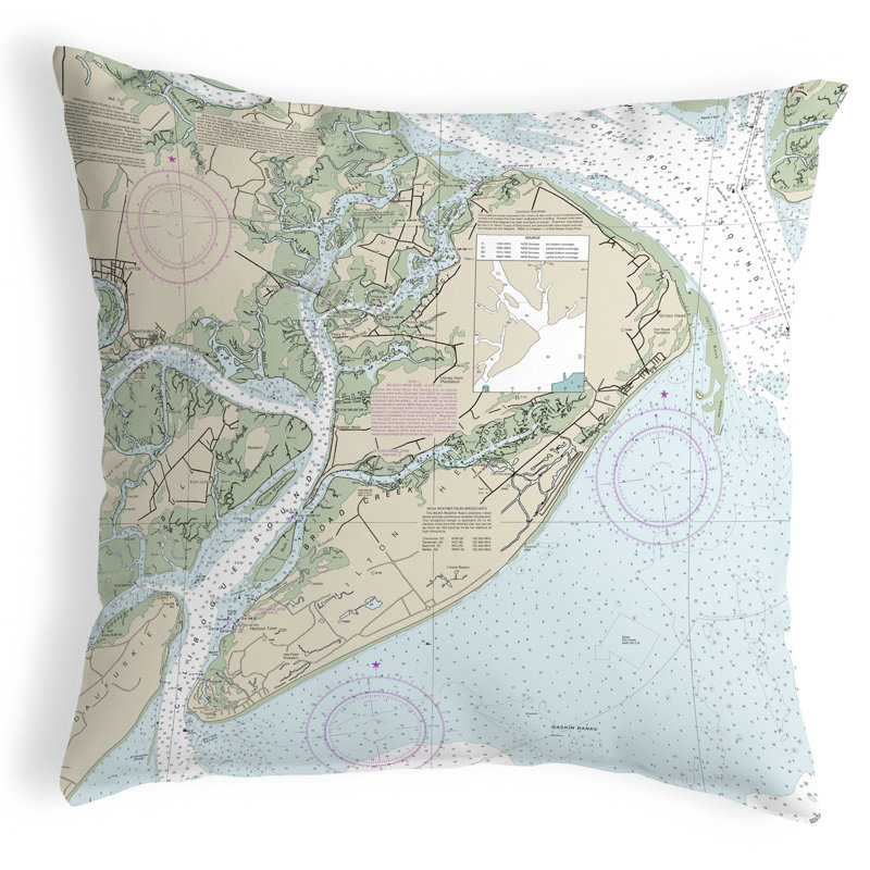 Outdoor Reversible Throw Pillow