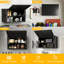 Armoire de rangement pour outils en métal H 19,7 po x l 29,5 po x P 15,7 po, noir