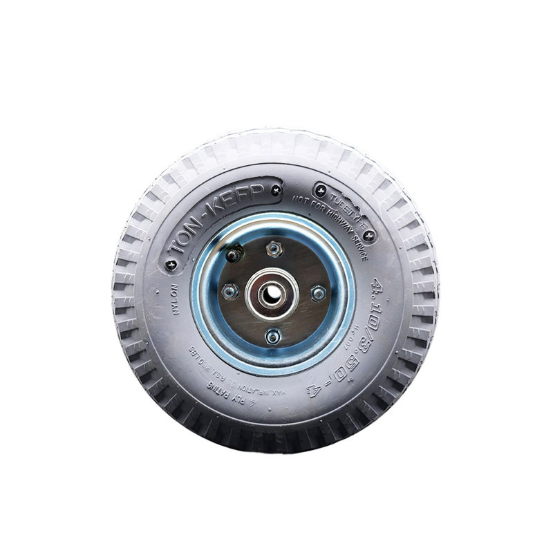 Metal Wheel, Gray Pneumatic