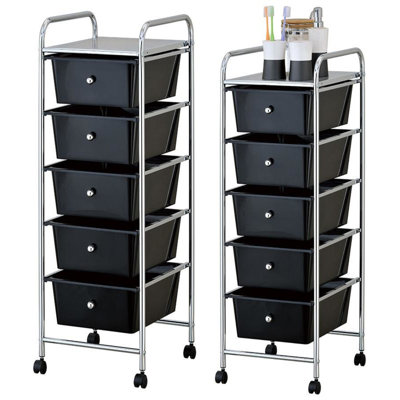 Leiker 90cm H x 32cm W Utility Cart with Wheels