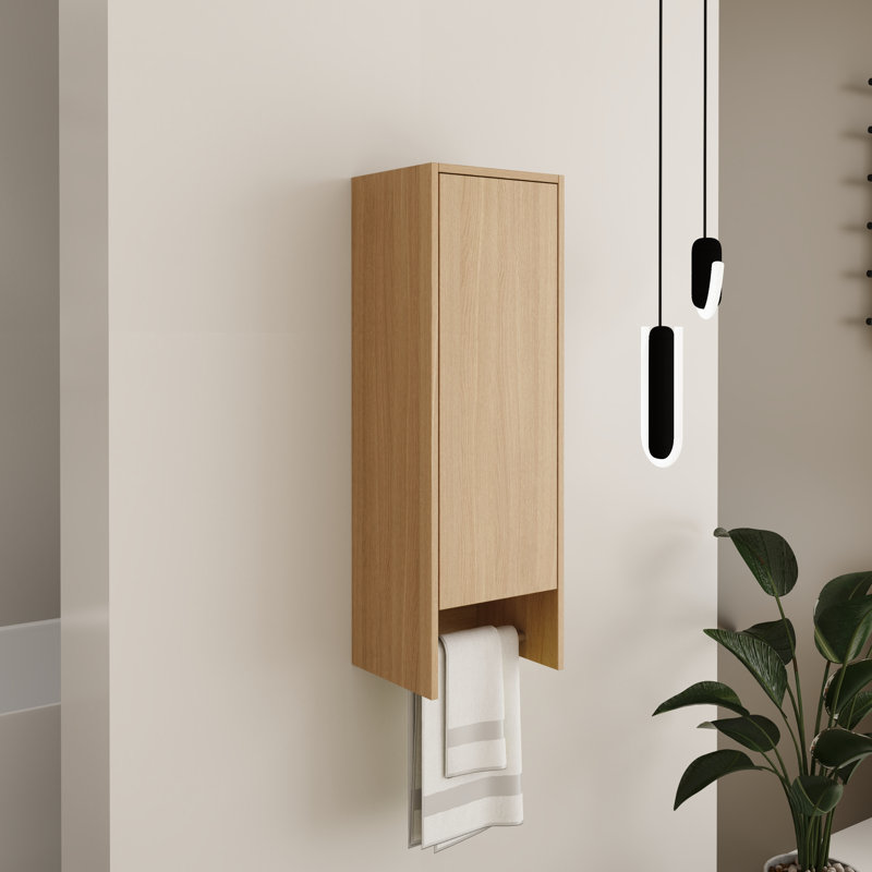 Armoire de salle de bain murale 12 po Tieren, Naturel