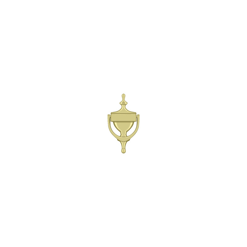 Victorian Brass Door Knocker, Polished Brass