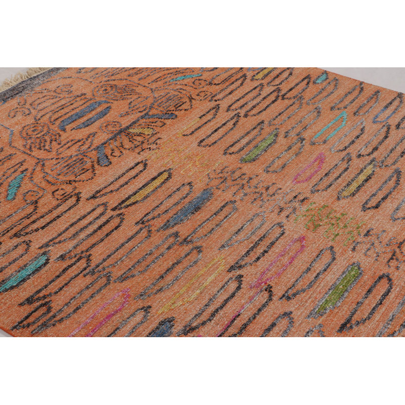 Hand Knotted Wool Area Rug