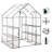 Greenhouse with 8 Shelves 4.7 x 4.7 x 6.4 ft Freestanding Outdoor Plant Growing House