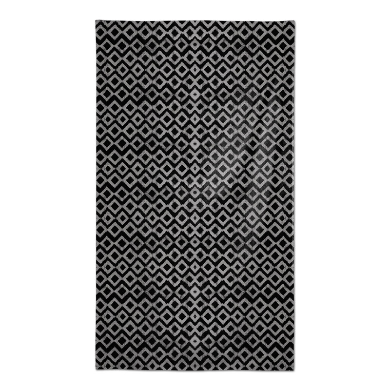 Dorion Geometric Tablecloth, Black