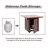 28" 50000 BTU Outdoor Propane Gas Fire Pits Table, Square Texture Outdside Patio Firepits Fireplace-104026204