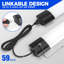 Luminaire à DEL Barrina BS84 pour garage, 10000 lm, 84 W, 4 pi, 5000 K, luminaire raccordable pour atelier, sous-sol, suspendu ou encastré, dissipation de la chaleur avec interrupteur à chaîne, etc., paquet