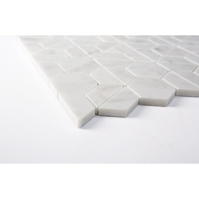 Marble Mosaic Wall & Floor Tile, White Carrara