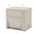 Modern Faux Travertine Nightstand With 2 Drawers, Solid Wood & Engineered Wood Bedside Table, Fully Assembled Marble-look End Table For Bedroom, 24.4" W X 19.7" D X 22" H
