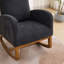 Chaise berçante à haut dossier de 27,2 po avec poche latérale pour salon / chambre à coucher-115677619