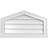 Peaked Top Surface Mount Signature Urethane Non-Functional Gable Vent 14/12 Pitch Primed Tan-101699318