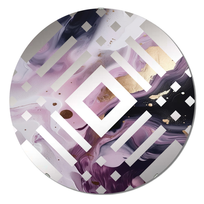 Duharte - Miroir décoratif diamant, 23,6 po x 23,6 po