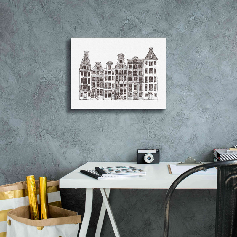 «Amsterdam I» par Incado, estampe numérique sur toile, H 12 po x l 16 po x P 0,75 po
