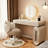 Modern Simple Dressing Table, Sintered Stone Surface Makeup Vanity with Storage Drawers-1256218160