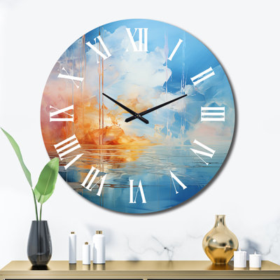 Horloge murale Clouds Skys Canvas I - Paysages