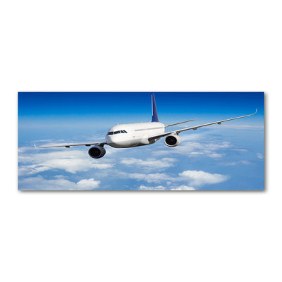 Airplane In The Air - No Frame Print on Canvas