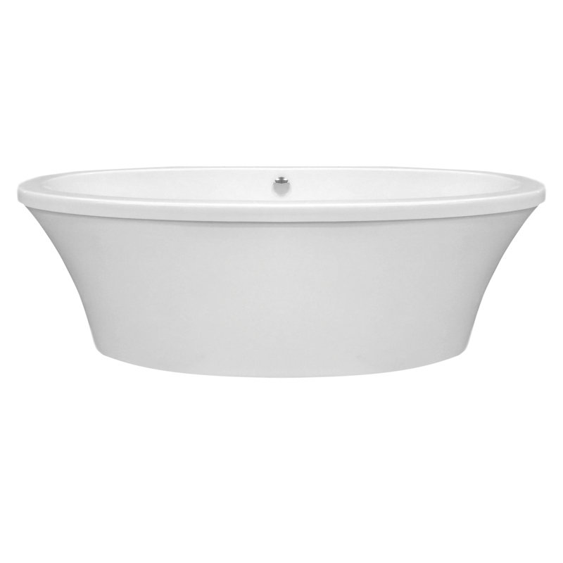 Basics® 66" Freestanding Soaking Bathtub, White