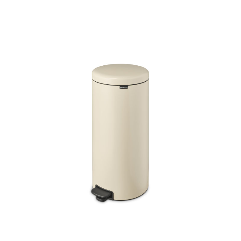 Brabantia NewIcon Step On Trash Can, 8 Gallon (30 Liter), Soft Beige