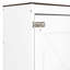 Grand lit escamotable mural et USB, blanc