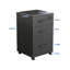 Classeur mobile verrouillable à 3 tiroirs - Armoire de rangement pour articles personnels et de bureau-1454807314