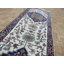 Tapis de couloir noué à la main ivoire à motif géométrique Serapi-1426824864