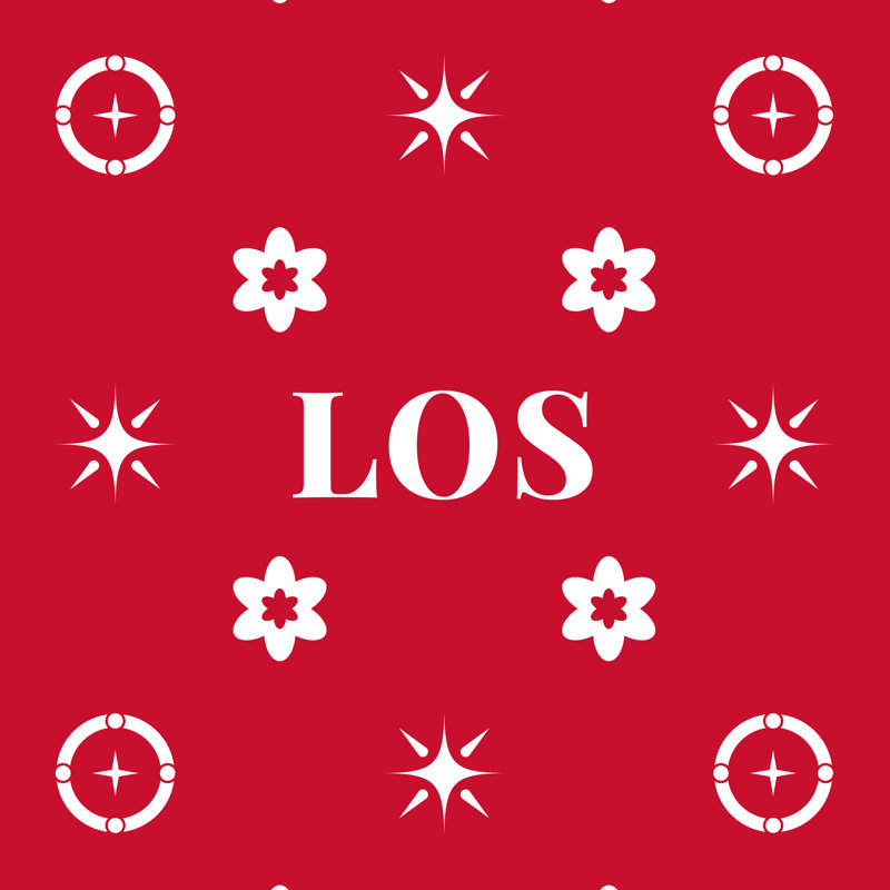 LA 59,5 po x 29,5 po, Rouge, blanc, basketball de LA, Coussin intérieur / extérieur soufflé et fermé