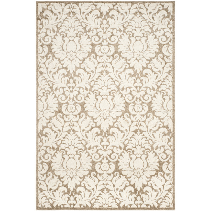 Carman Performance Damask Rug, Rectangle 3' x 5'