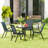 4 - Person Wicker Patio Dining Set with Round Table