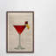 «Raspberry Martini» par Eyre Tarney - Reproduction d'art graphique sur papier encadré-21849267