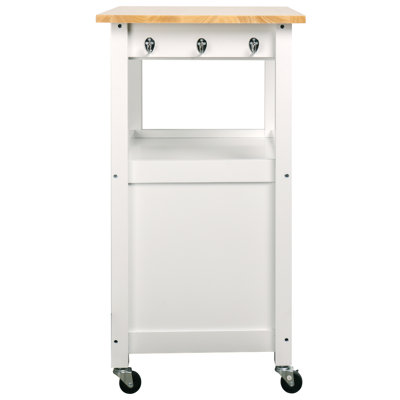 Anqi Solid Wood Top Kitchen Cart
