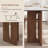 55.12" Modern Rectangular Dining Table for 4-6,Contemporary Sintered Stone Dining Table with Solid Wood Base, Rectangular Kitchen & Dining Room Table-1460395969