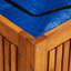Gracie Oaks Seles 200cm W 200L Water Resistant Acacia Solid Wood Deck Box in Brown
