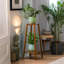 Abdera Tall Natural Bamboo Tall Plant Stand 2 Tier Shelf Plant Holder Garden Home Furniture