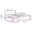 Solid Wood Drawers Bed Frame-681312167