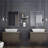 Bathroom Shelf Wall Mounted Floating Glass Shelf with Towel Rack 2 Tiers-517172003