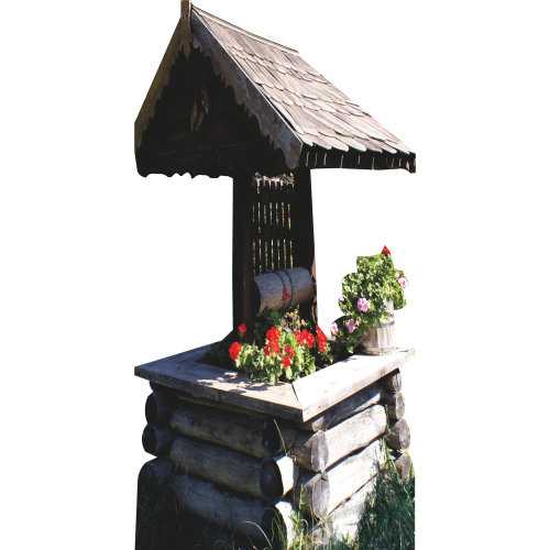 SP13306 Pot de fleurs en bois rustique
