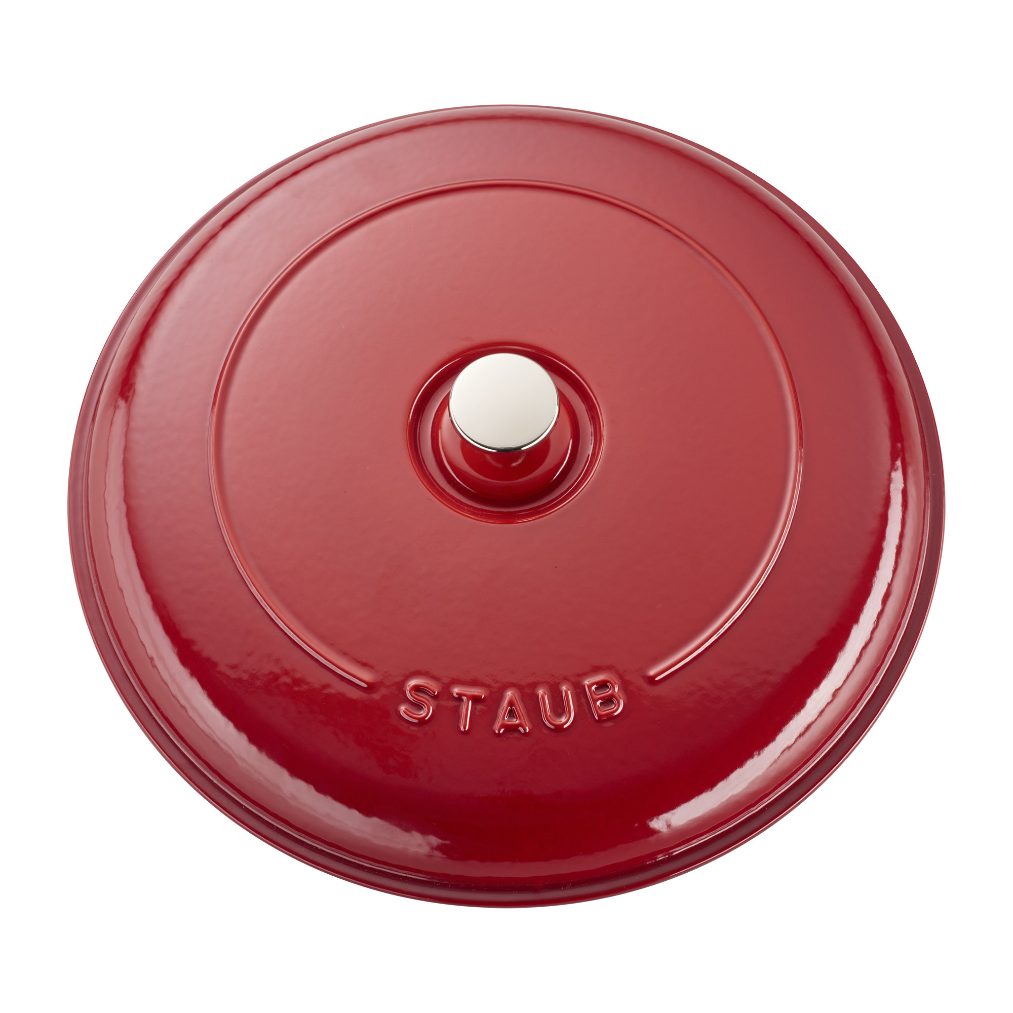 Staub Cast Iron Braiser, Dutch Oven, 3.5-Quart, Serves 3-4, Cherry