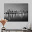 «Chicago Skyline at Night Black and White» - reproduction de photo-473287738-473287741