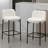 26" Counter Height Bar Stools With Curved Back, Modern Upholstered Armless Bar Stools With Black Metal Frame For Kitchen Dining Room Home Bar Pub-284126004