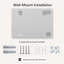 Miroir mural rectangulaire sans cadre 32 "x 24" avec coins arrondis-859062385