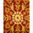 Hayner One-of-a-Kind Hand-Knotted New Age 5'1" x 7'7" Oval Wool Area Rug in Orange/Red