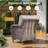 Fiorillo 6-Piece Outdoor Wicker Patio Conversation Set With Square Fire Pit Table And Lounge Chairs-367681488