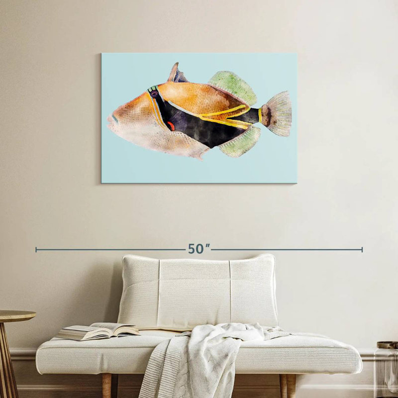 Brampt Hawaiian Reef Fish, 24" H x 36" W