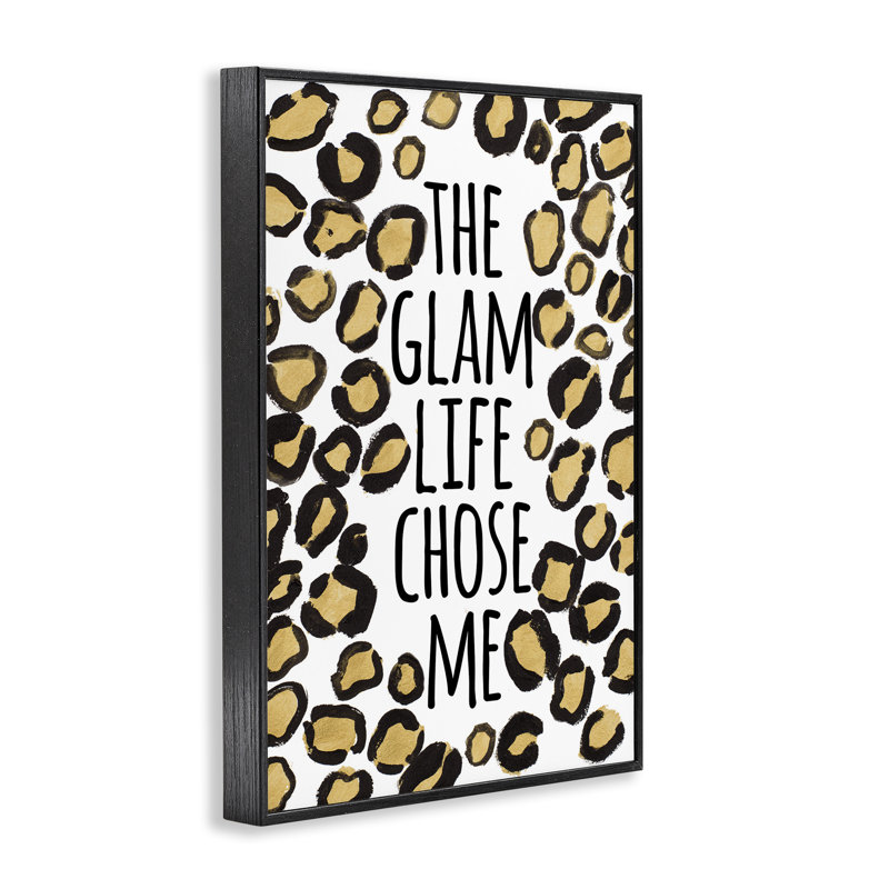 «Glam Life Chose Me», estampe numérique par Lanie Loreth, Giclée encadrée noir minuit, H 24 po x l 16 po