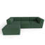 Canapé modulaire contemporain 106 po 106 pièces - 4 pièces canapé surdimensionné en chenille vert olive avec repose-pieds-1383378674-1383378675